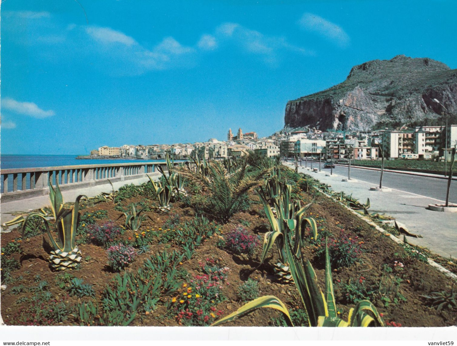 CEFALÚ-PALERMO-2 CARTOLINE VERA FOTOGRAFIA-VIAGGIATE NEL 1985 - Palermo