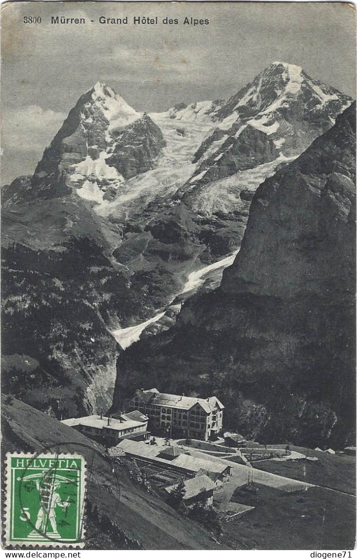 Mürren Grand Hôtel Des Alpes 1911 - Mürren