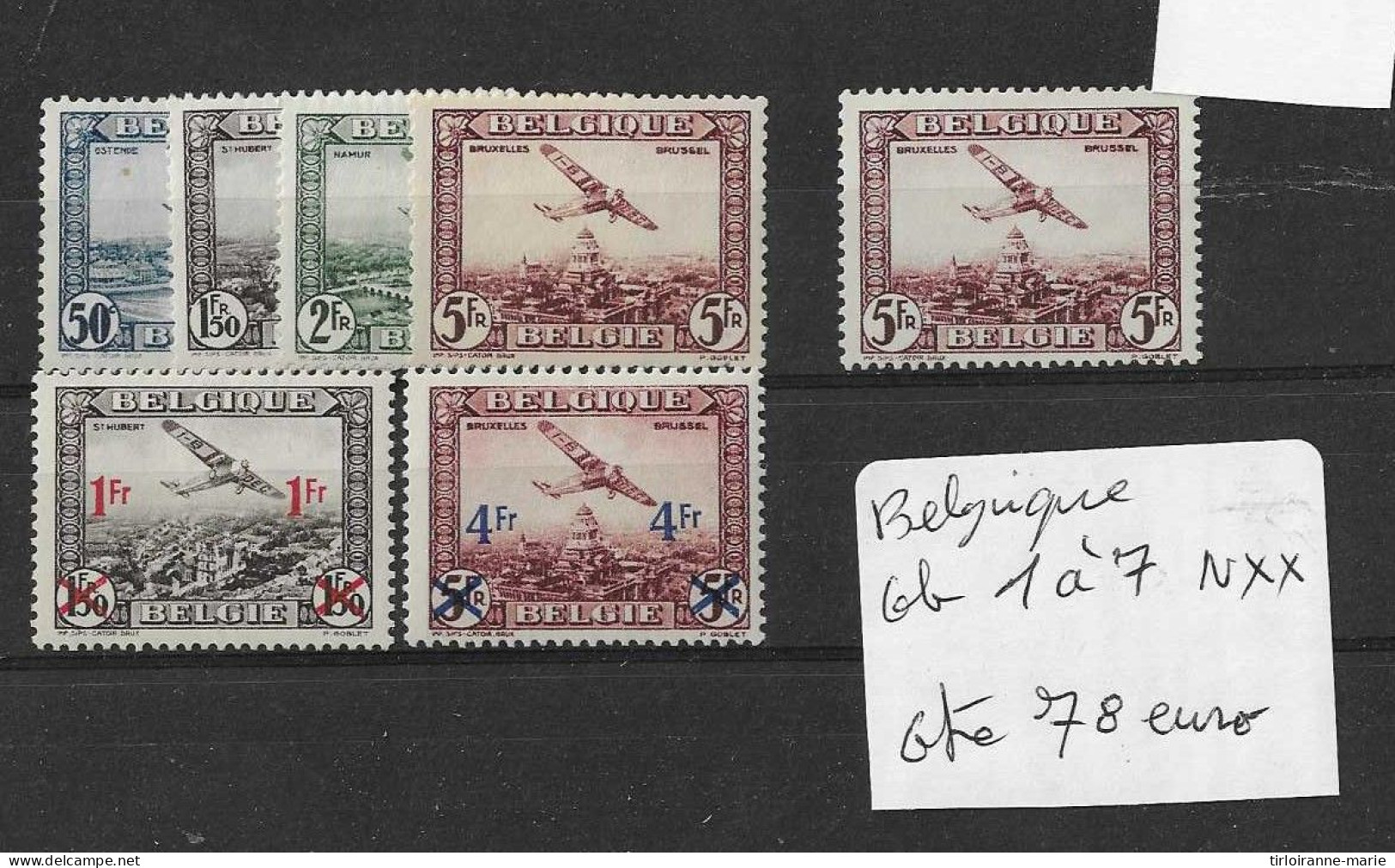 Belgique Cob PA N°1/7 Neufs** - Unused Stamps