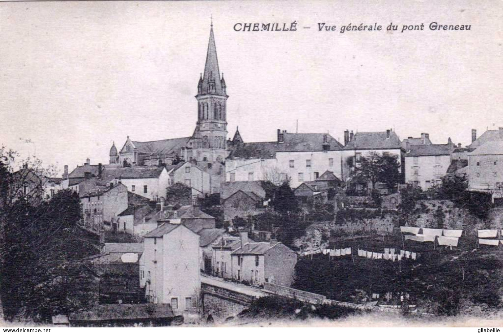 49 - Maine Et Loire - CHEMILLE -  Vue Generale Du Pont Greneau - Chemille