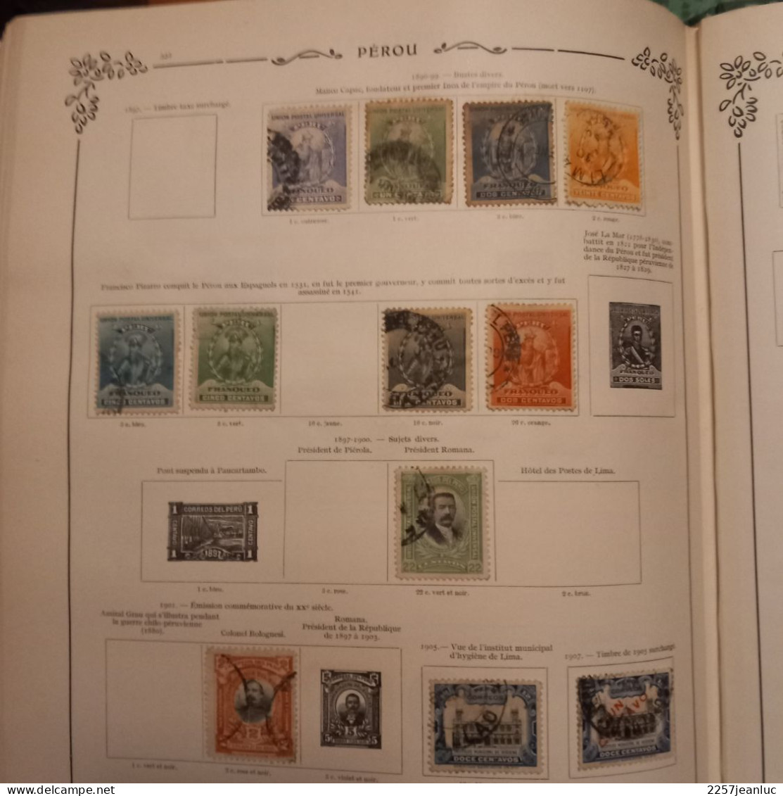 Lot 14 Anciens  Timbres Du Pérou De 1896 à 1907 - Pérou