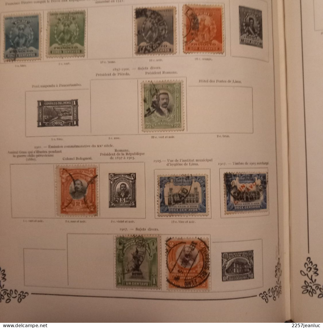 Lot 14 Anciens  Timbres Du Pérou De 1896 à 1907 - Pérou