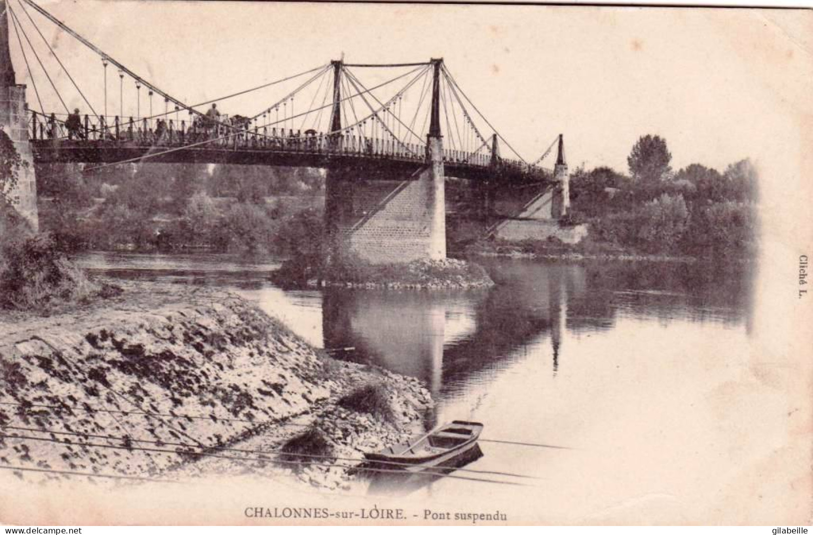 49 - Maine Et Loire -  CHALONNES Sur LOIRE -  Le Pont Suspendu - Chalonnes Sur Loire