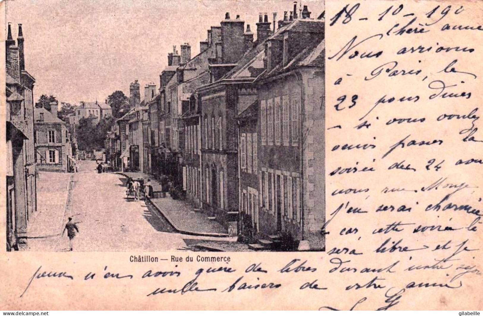 58 - Nievre -  CHATILLON En BAZOIS -   Rue Du Commerce - Chatillon En Bazois