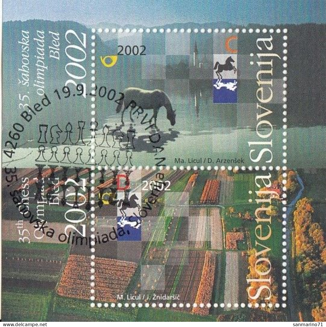 SLOVENIA Block 16,used,hinged - Slovénie