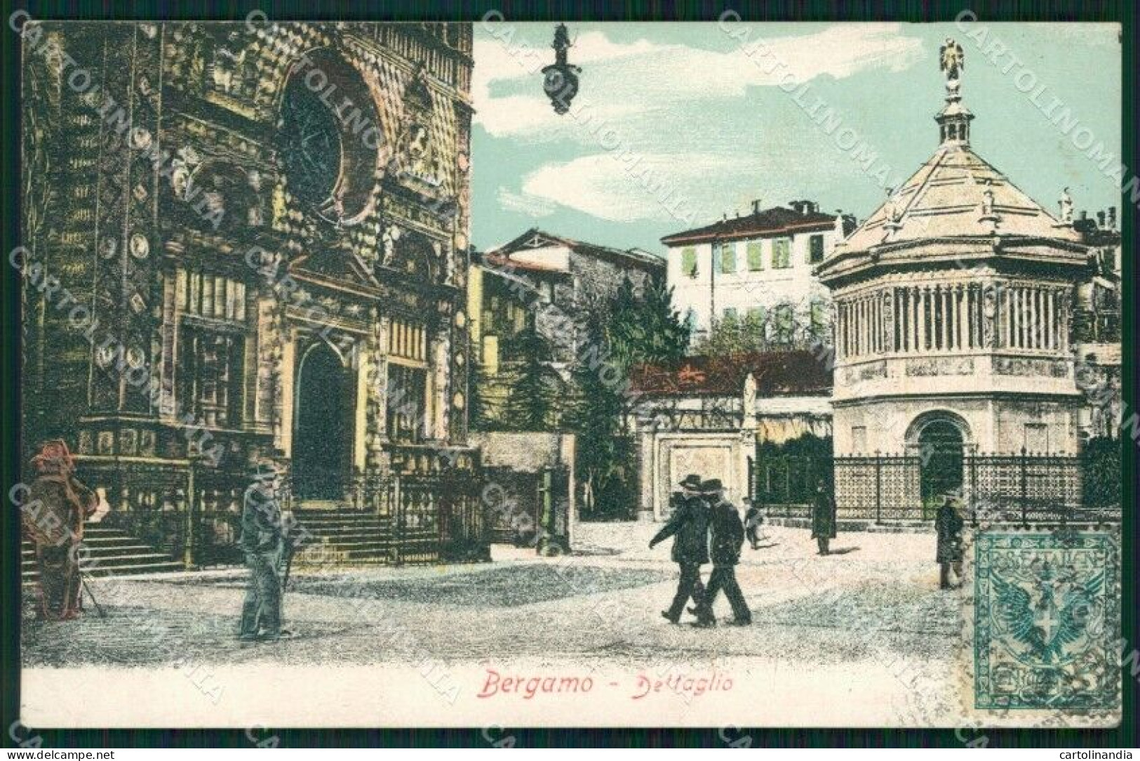 Bergamo Città PIEGHINA Cartolina VK0120 - Bergamo