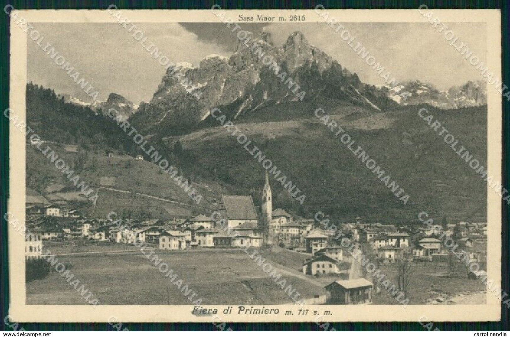 Trento Fiera Di Primiero Sass Maor Cartolina VK0592 - Trento