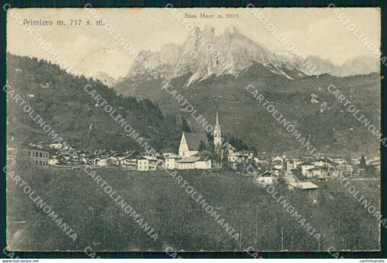Trento Primiero Sass Maor Cartolina VK0591 - Trento