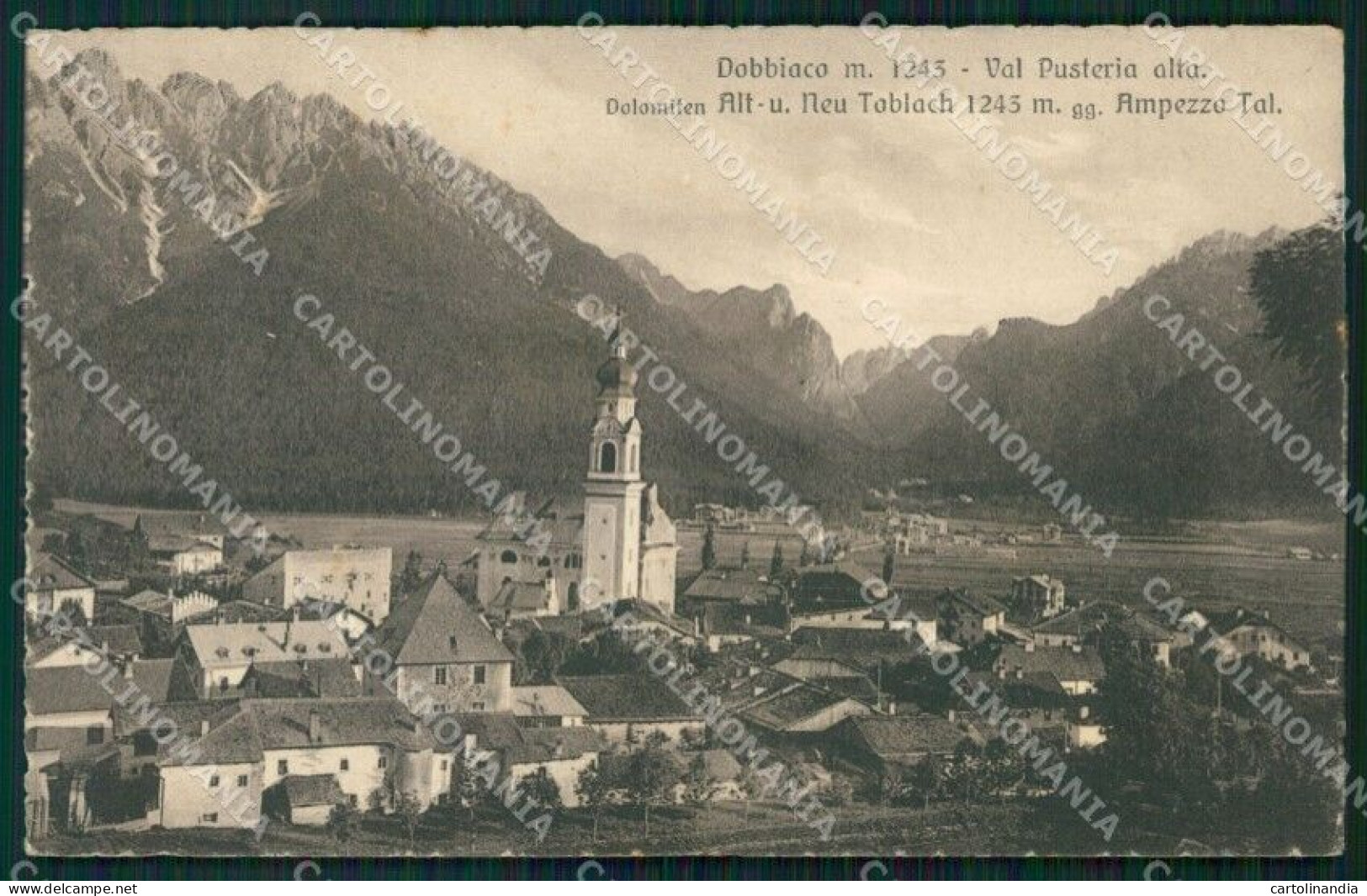 Bolzano Dobbiaco Cartolina VK0515 - Bolzano (Bozen)