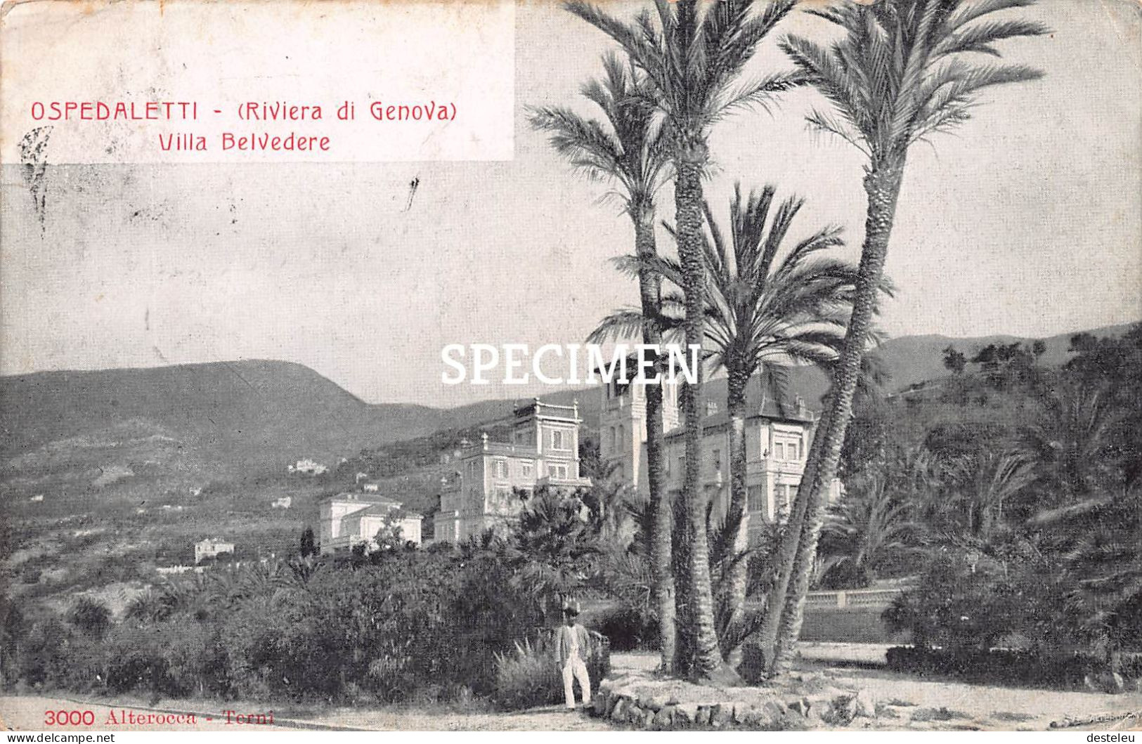 Riviera Di Genova, Villa Belvedere - Ospedaletti Liguria, - Imperia