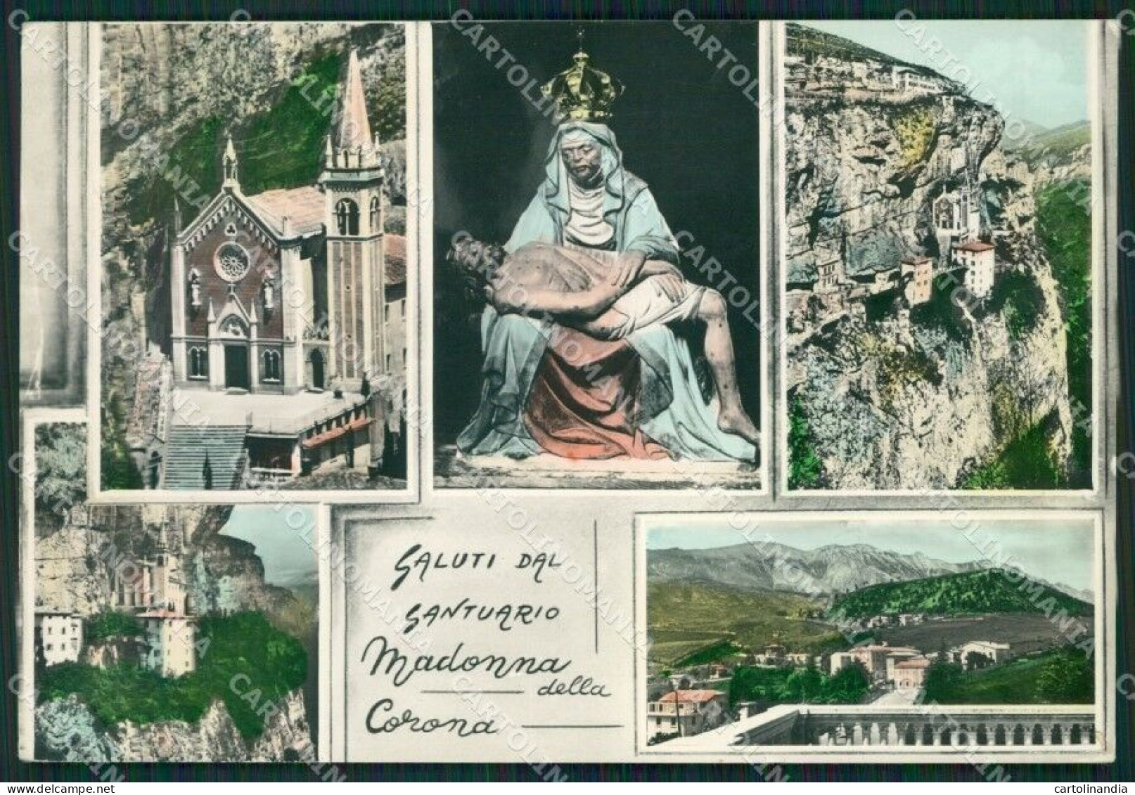 Verona Madonna Della Corona Saluti Da Santuario Foto FG Cartolina ZKM7190 - Verona