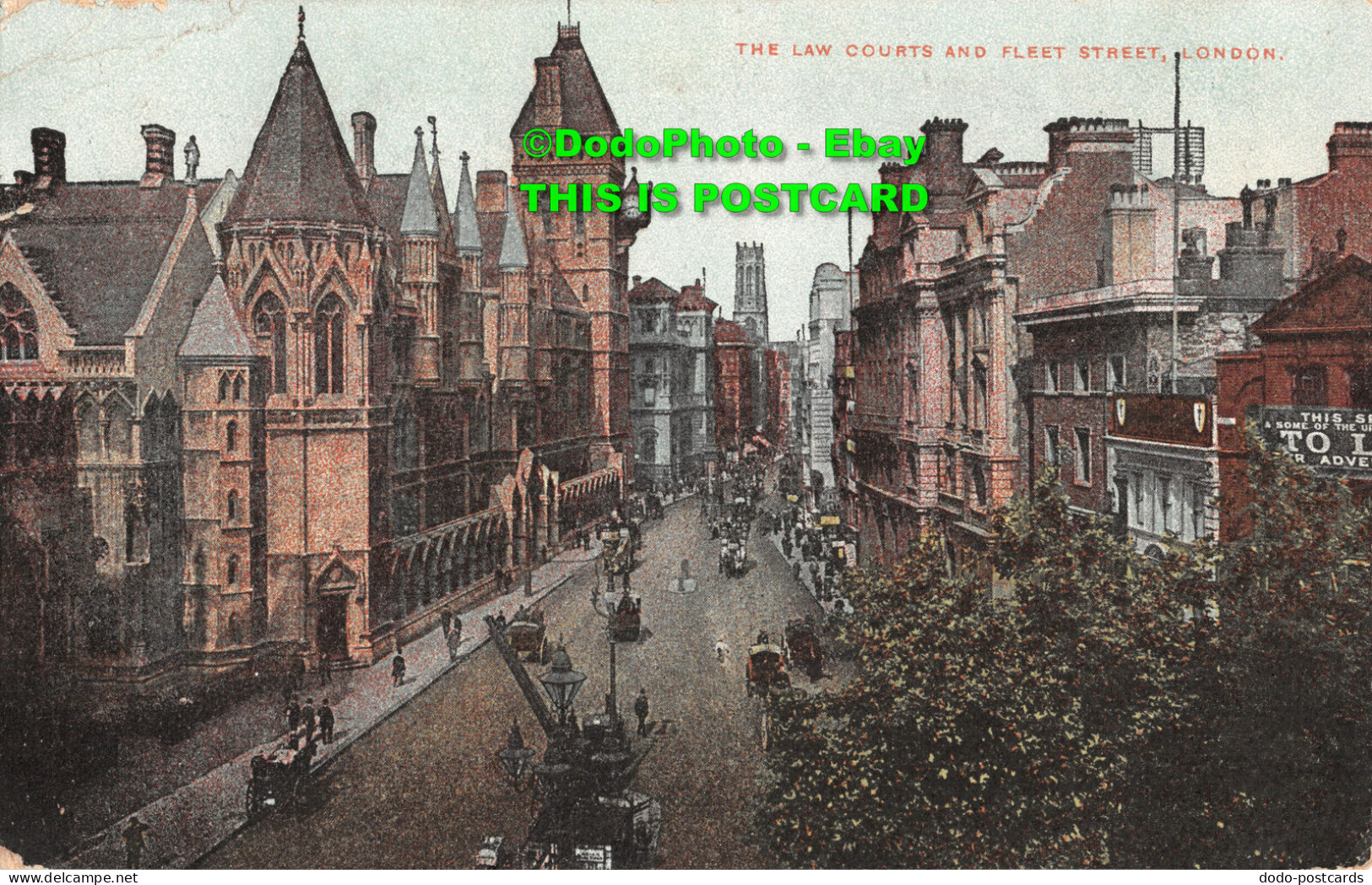 R411953 The Law Courts And Fleet Street. London. 1906 - Autres & Non Classés