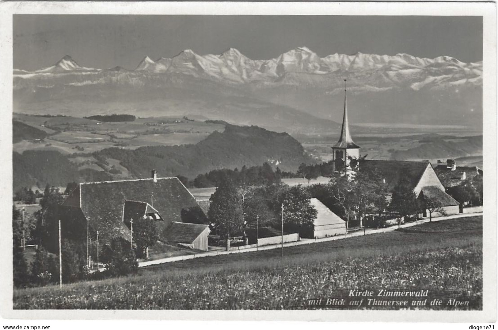 Kirche Zimmerwald 1935? - Wald