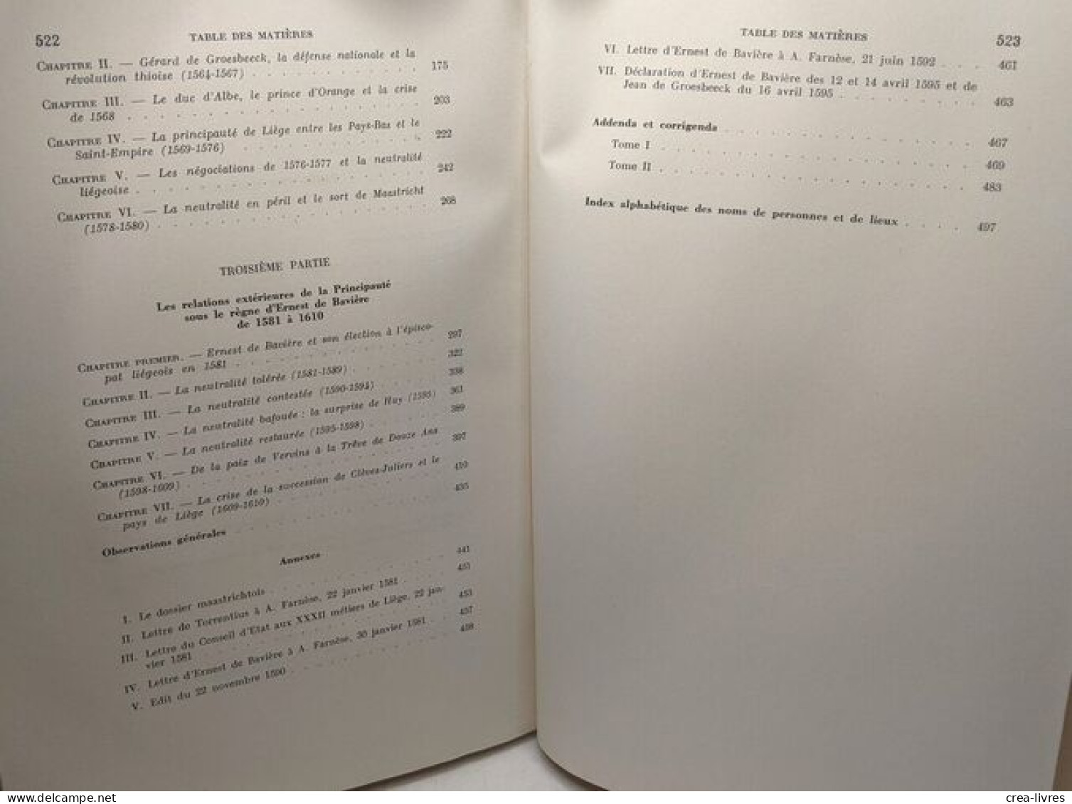 Politique Extérieure Et Défense Nationale Au XVIe Siècle (1538-1610) TOME III / études Critiques Sur L'Histoire De La Pr - Geschichte