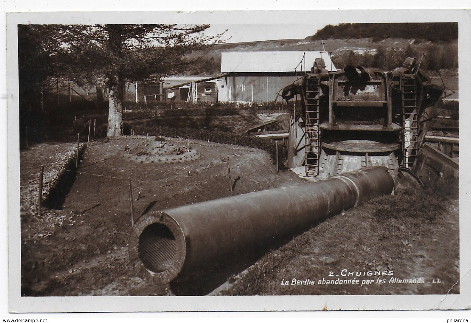 Foto - Ansichtskarte Geschütz Bertha 1938 - Autres & Non Classés