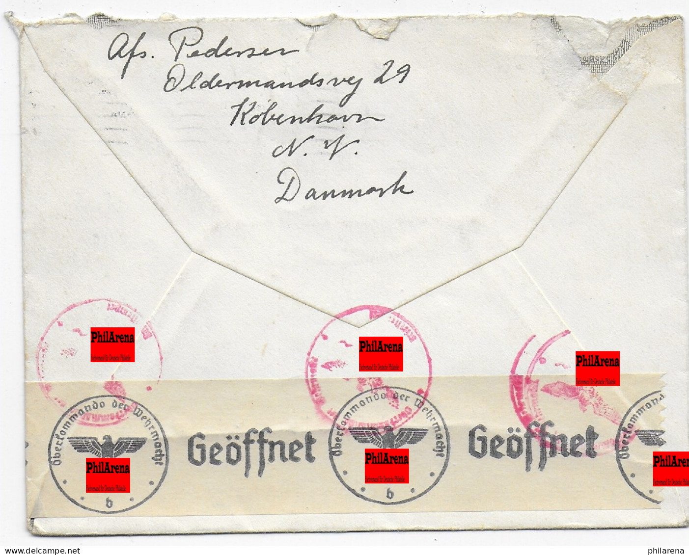 Luftpost Kopenhagen Nach Berlin, Neu Heringsdorf, 1941, OKW Zensur - Andere & Zonder Classificatie