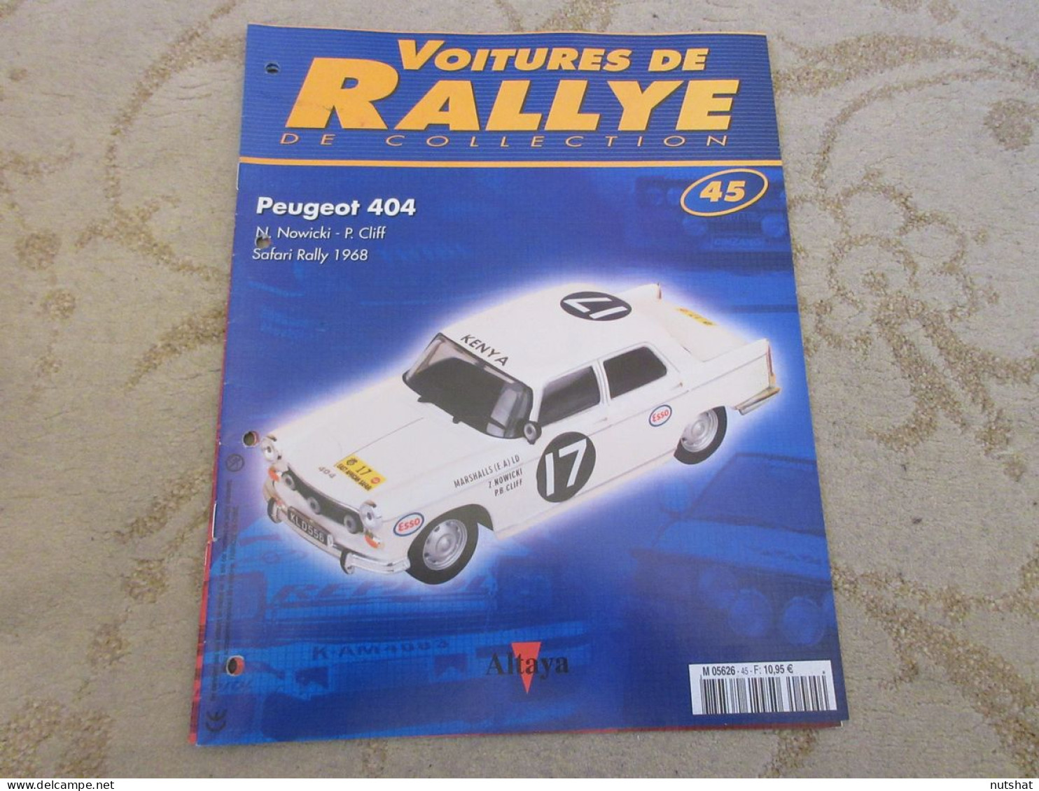 VOITURES RALLYE 45 SAFARI 1968 PEUGEOT 404 Richard BURNS Les PILOTES PRIVES - Andere