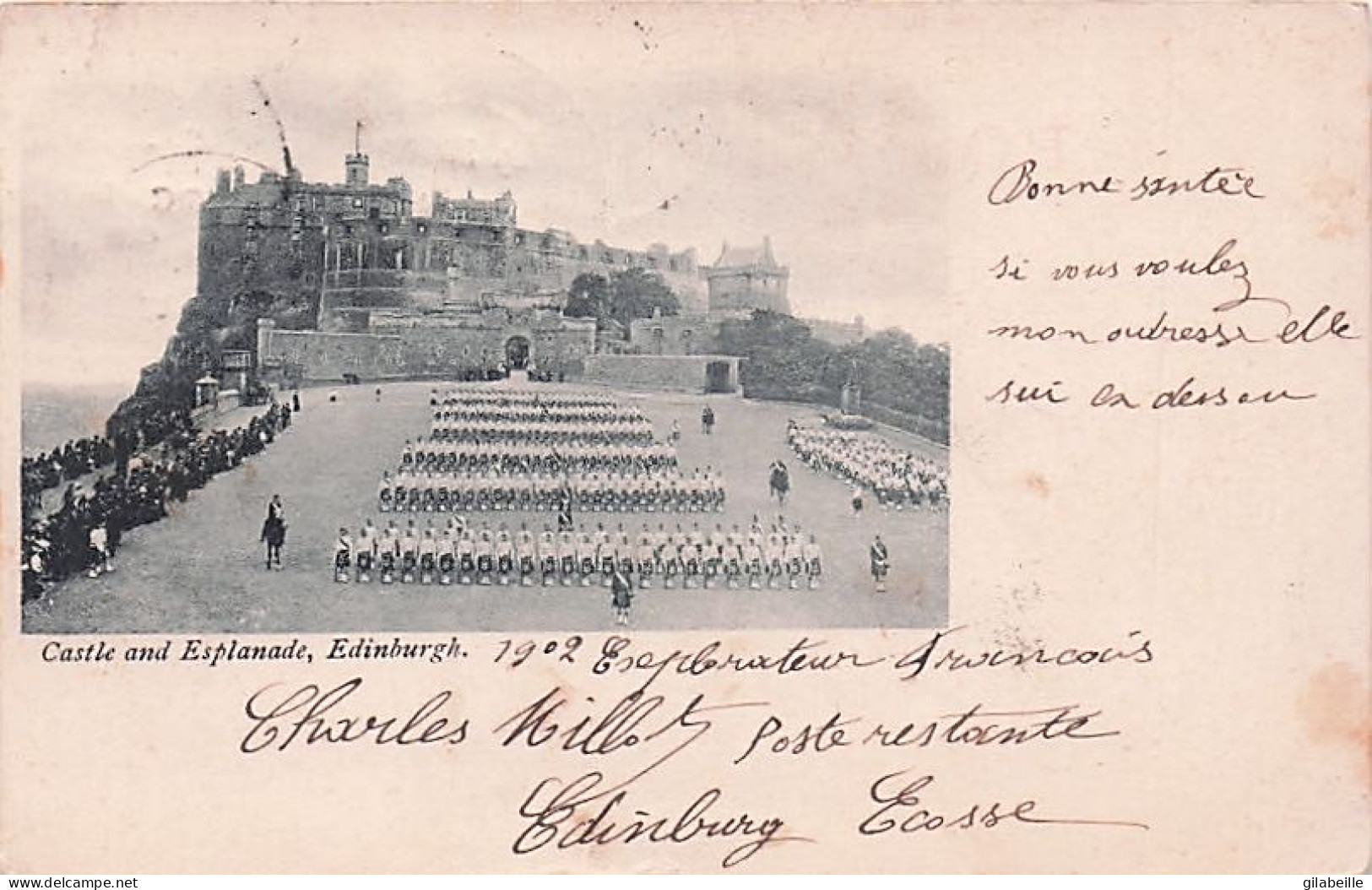 Castle And Esplanade - EDINBURGH - 1902 - Midlothian/ Edinburgh