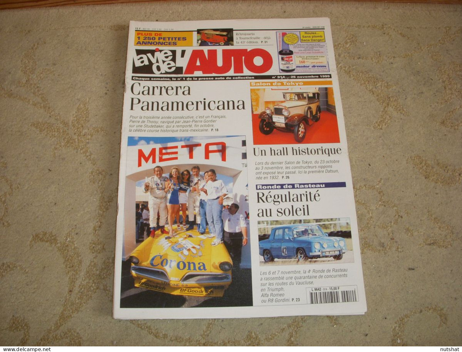 LVA VIE De L'AUTO 914 11.1999 CONSTRUCTEUR CERES DUMONT GREGOIRE CAB PRIMAQUATRE - Auto/Moto