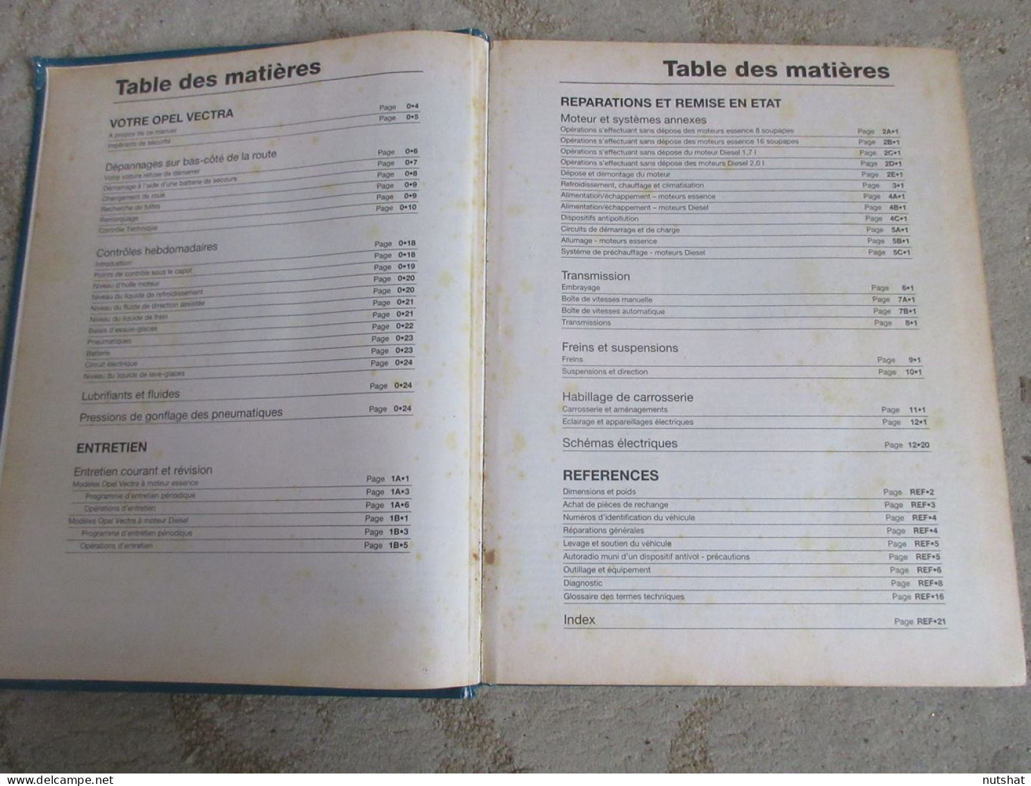 MANUEL ENTRETIEN Et REPARATION AUTO 3388 OPEL VECTRA TOUS MODELES 390 Pages        - Auto/Motor