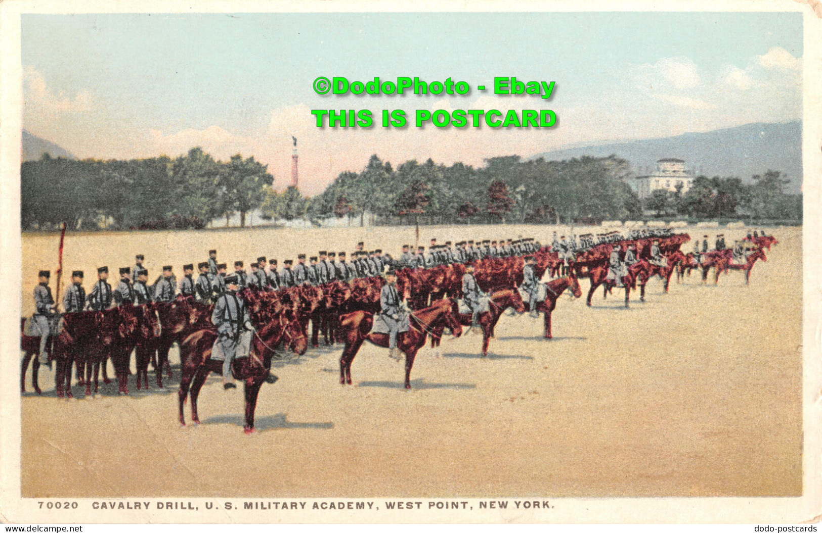 R410853 70020. Cavalry Drill. U. S. Military Academy. West Point. New York. Phos - World