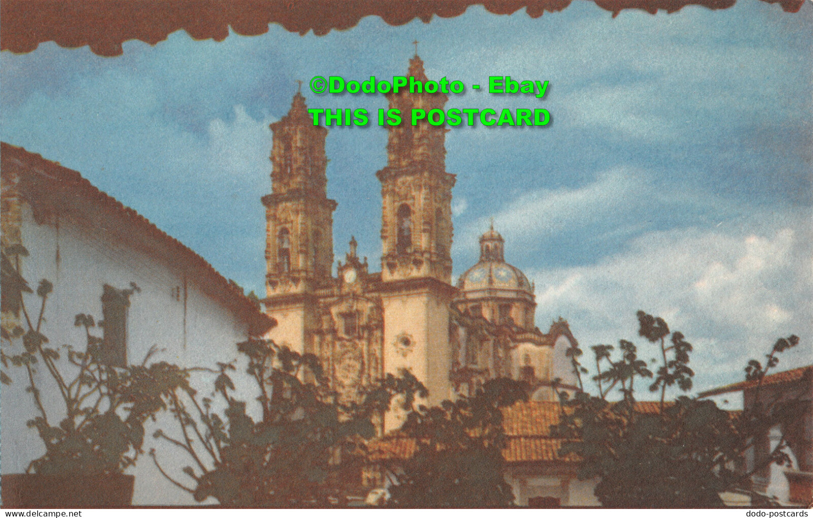 R410854 Taxco 3 Color Natural. Catedral Santa Prisca. Taxco. Gro. Lito Leosa Mex - World