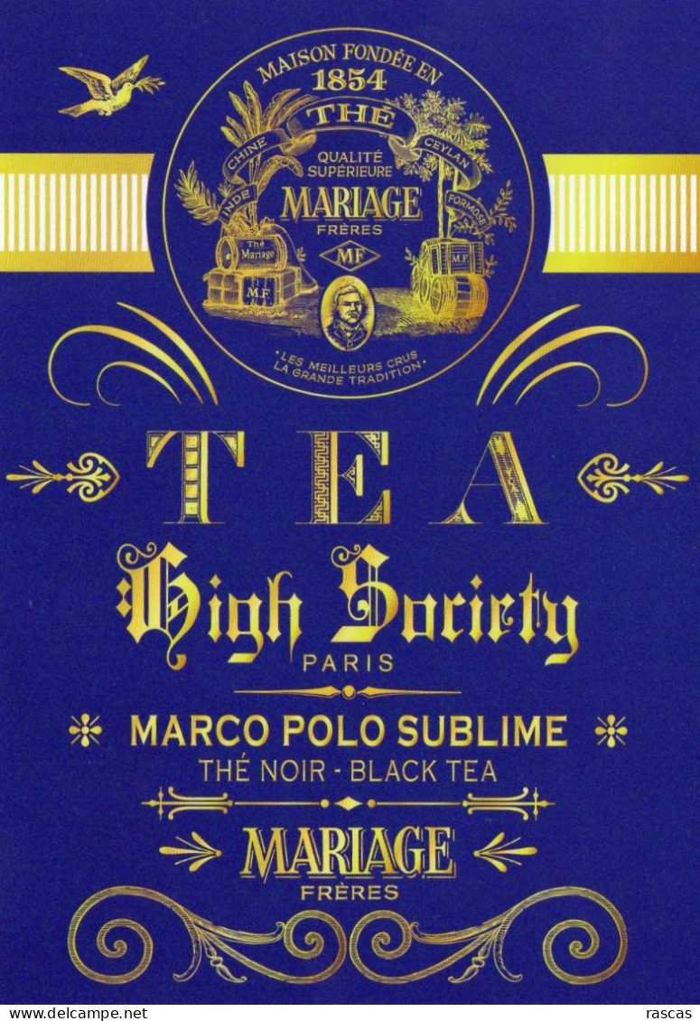 CPM - R -  PARIS - MARIAGE FRERES - TEA HIGH  - MARCO POLO SUBLIME - THE NOIR - Shops