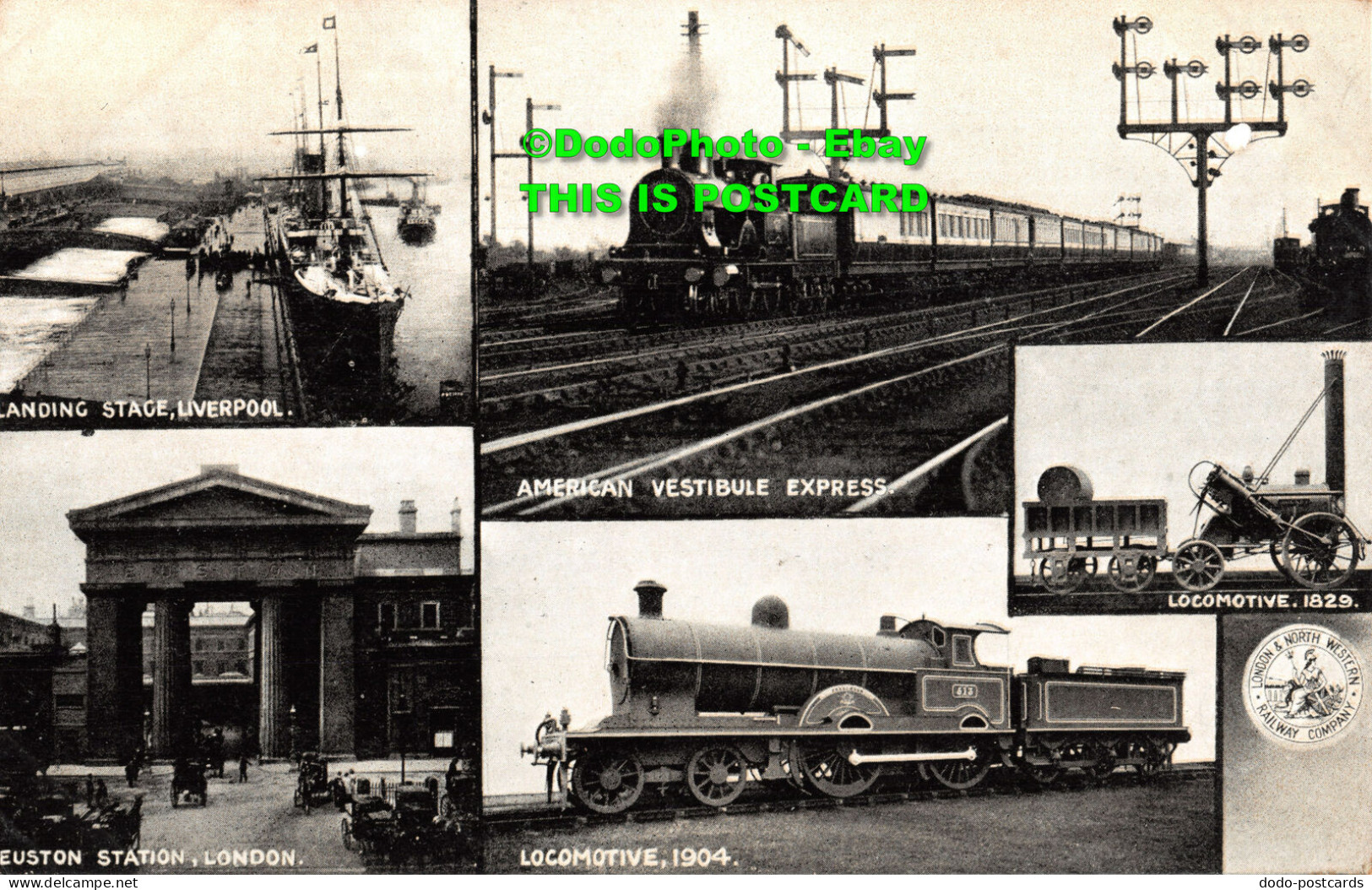 R411485 Landing Stage. American Vestibule Express. Locomotive. 1904. London And - Sonstige & Ohne Zuordnung