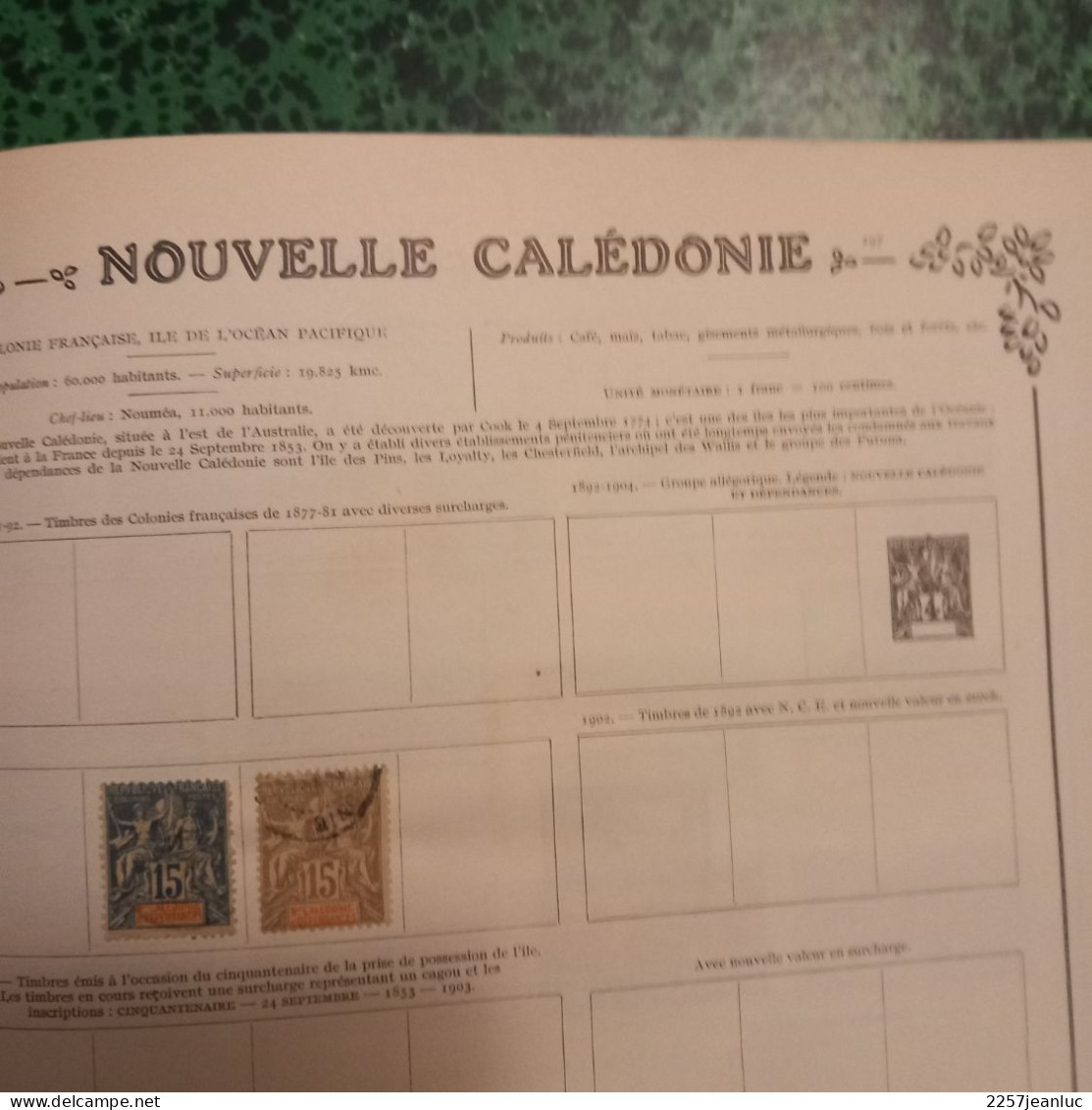 Lot 9 Anciens  Timbres De La Nouvelle Calédonie  De 1891 à 1928 ( 3 Neufs ) - Used Stamps