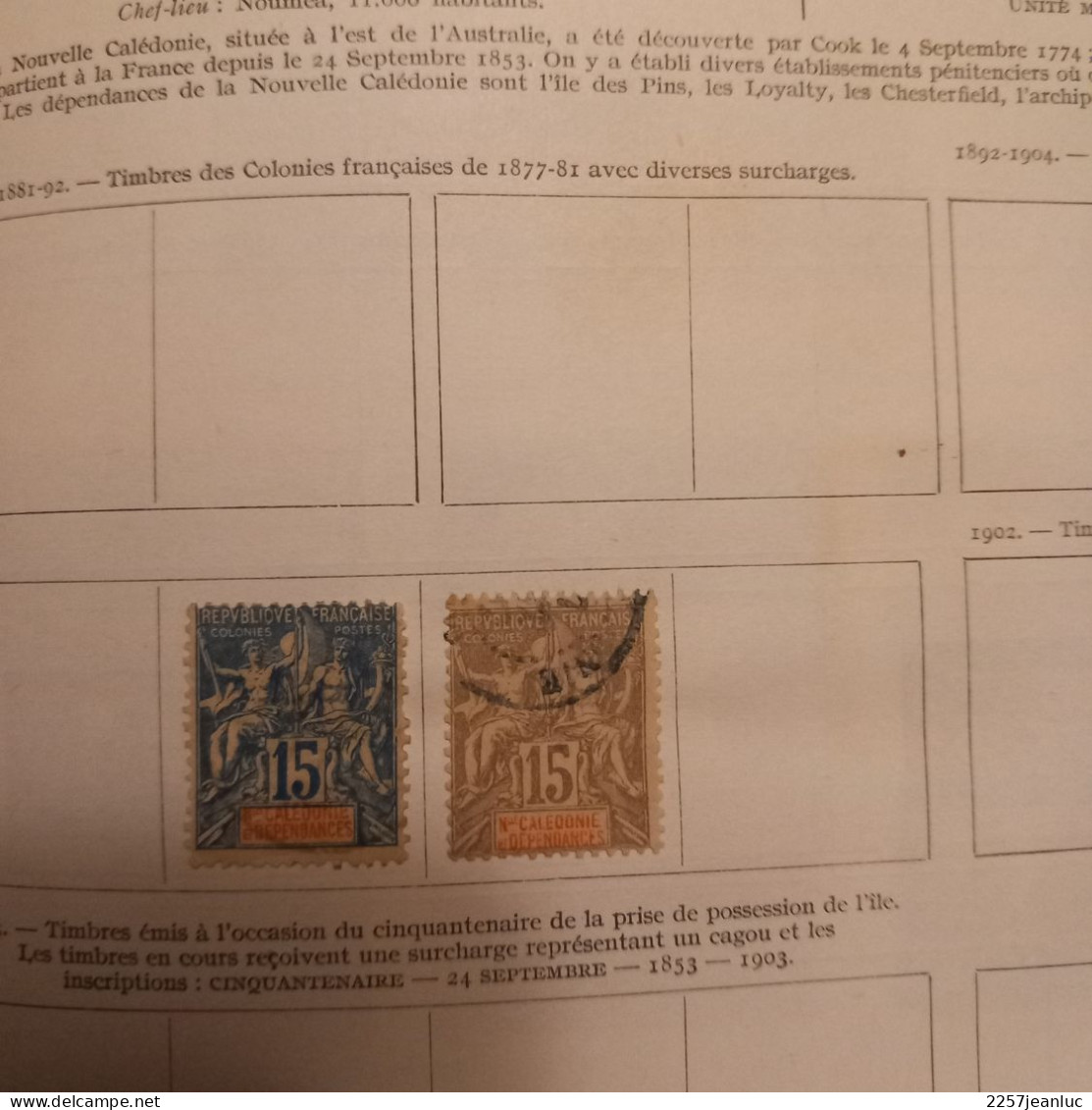 Lot 9 Anciens  Timbres De La Nouvelle Calédonie  De 1891 à 1928 ( 3 Neufs ) - Oblitérés