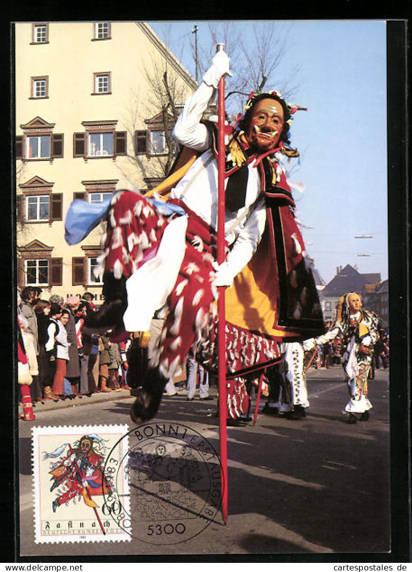 AK Rottweil A.N., Rottweiler Federahannes  - Carnaval