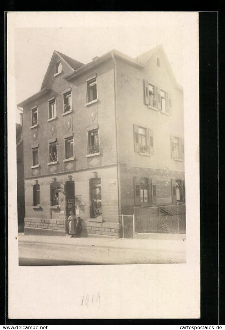 Foto-AK Göppingen, Geschäft In Der Marstallstrasse 48 Ca. 1920  - Göppingen