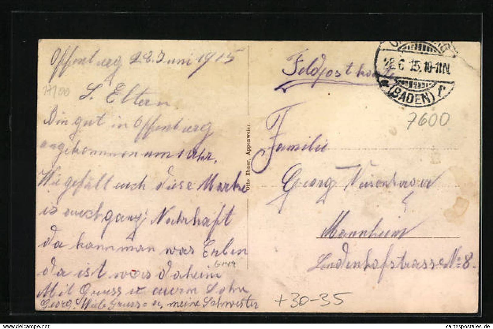 AK Offenburg, Wirtschaftsgebäude Des I. Inf. Rgt. 170, Strassenansicht Mit Soldaten  - Offenburg