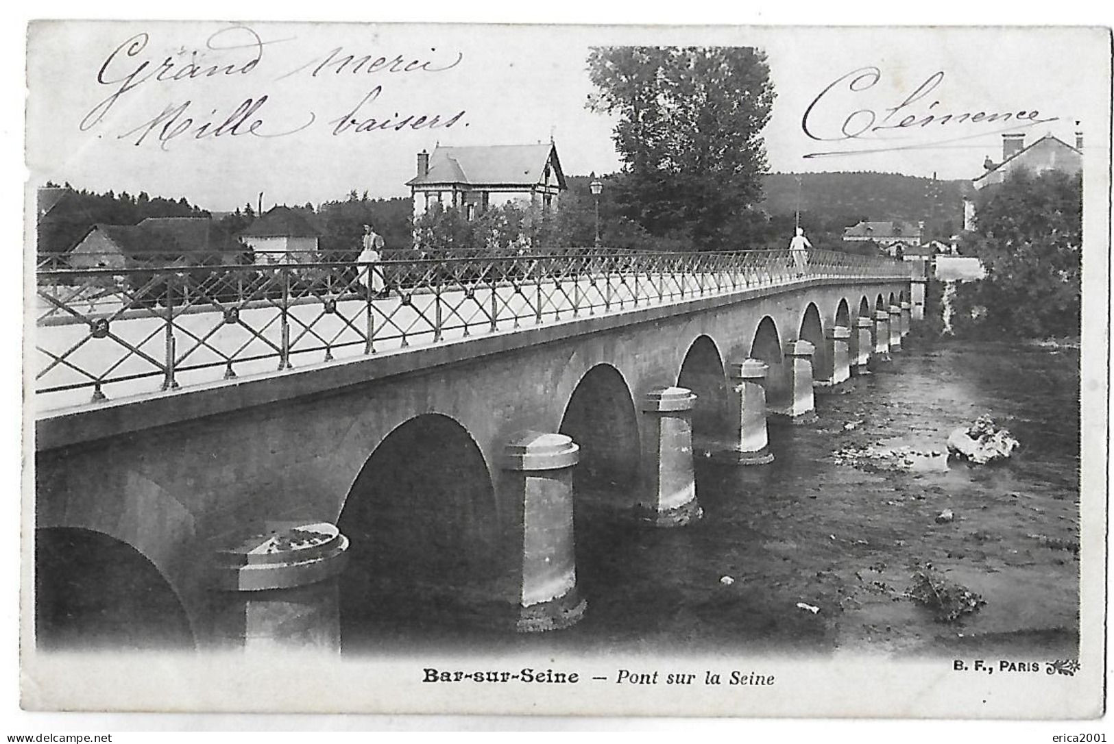 Bar-sur-Seine. Le Pont Sur La Seine. - Bar-sur-Seine