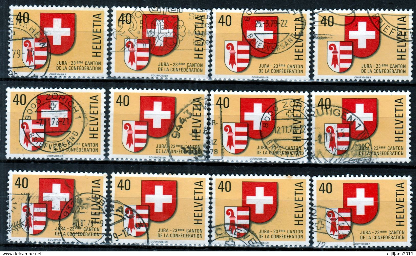 Switzerland / Helvetia / Schweiz / Suisse 1978 ⁕ Canton JURA  Mi.1141 ⁕ 12v Used - Oblitérés