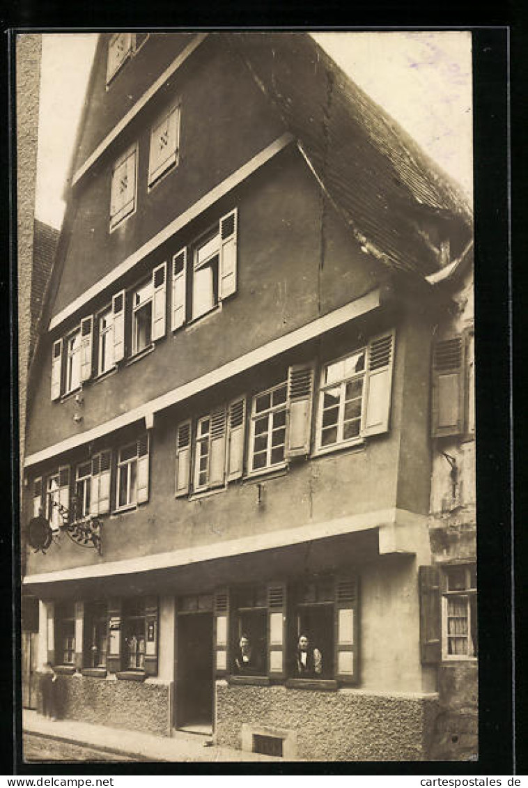 Foto-AK Göppingen, Altstadthaus 1914  - Göppingen