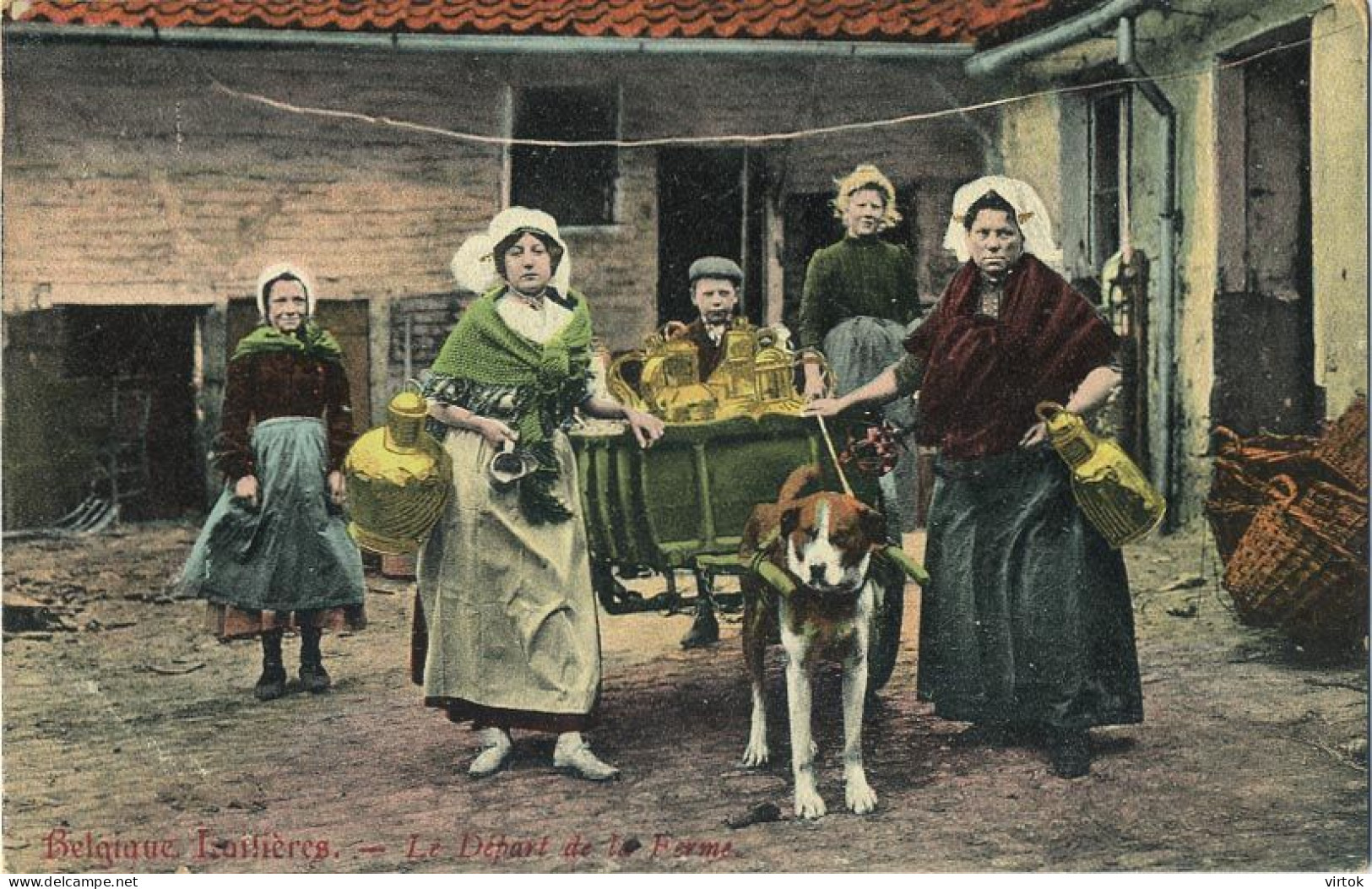 La Laitières  (  BELGE - HOND - CHIEN - Attelage .... Melk - Lait - Milk .....  ) - Equipos