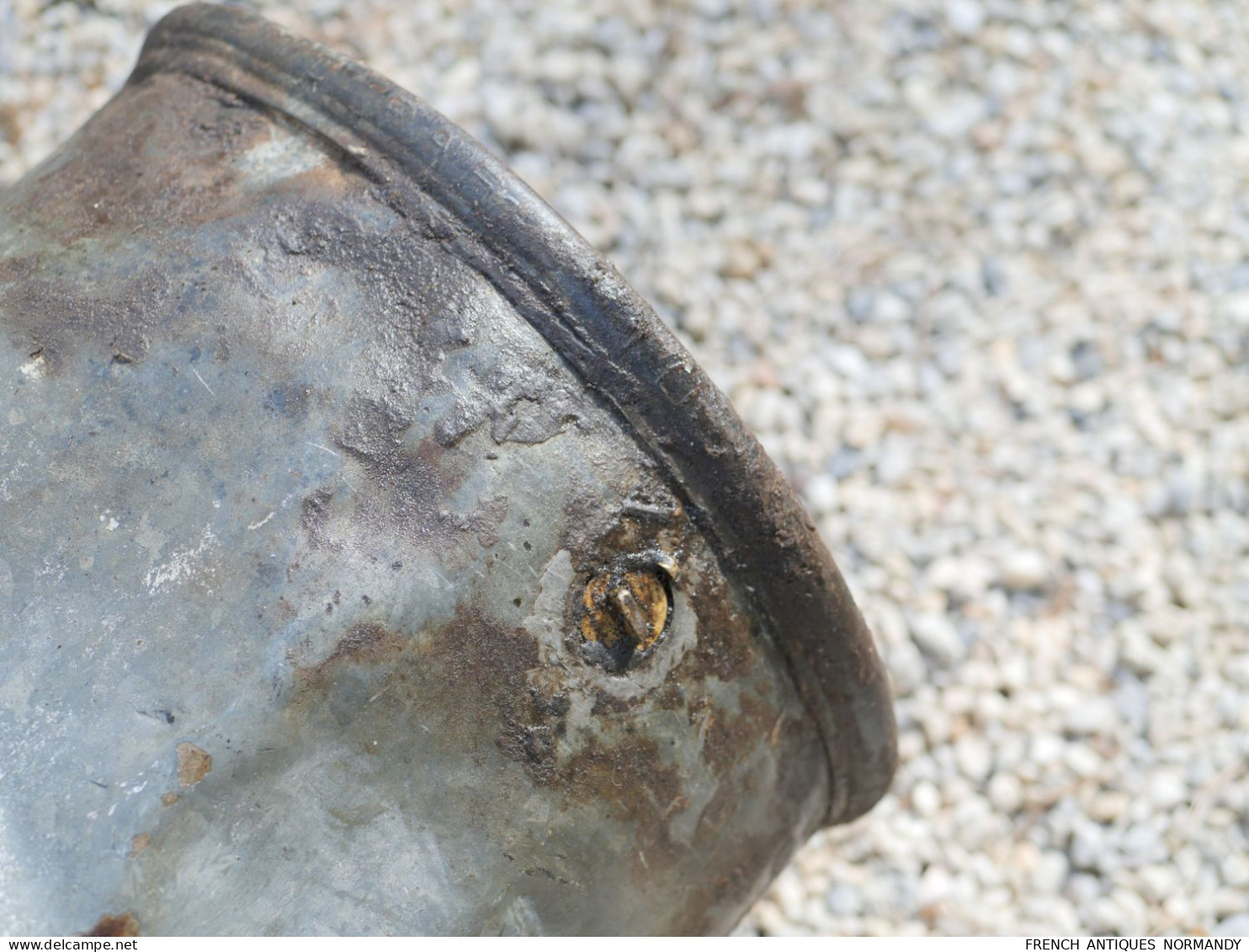 FRANCE 1940 - Grand container cylindrique à poudre ou essence ou huile français daté 1933 SAU22SCH001 WWII