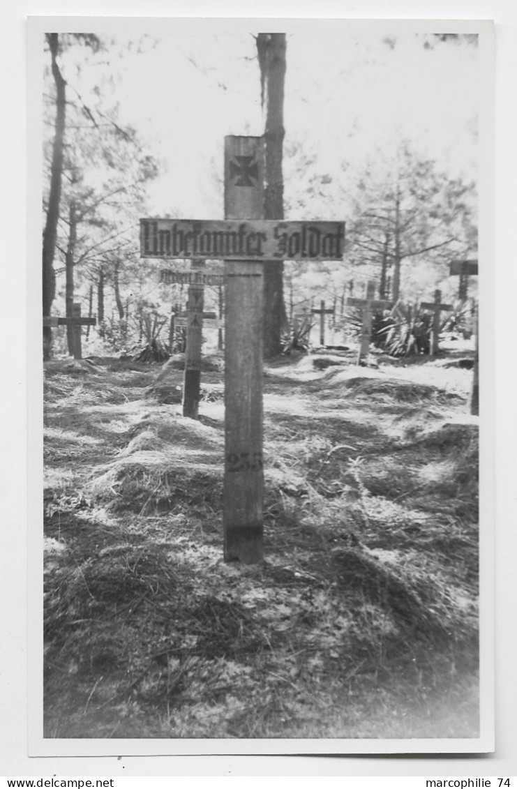 SOULAC CARTE PHOTO TOMBRE SOLDAT SOLDIER - Soulac-sur-Mer