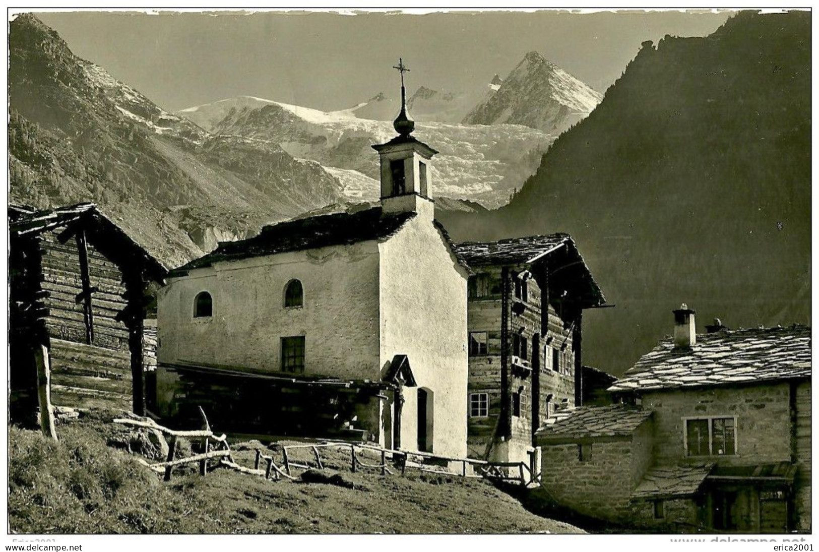 Grachen. Le Village Et L'église. - Grächen