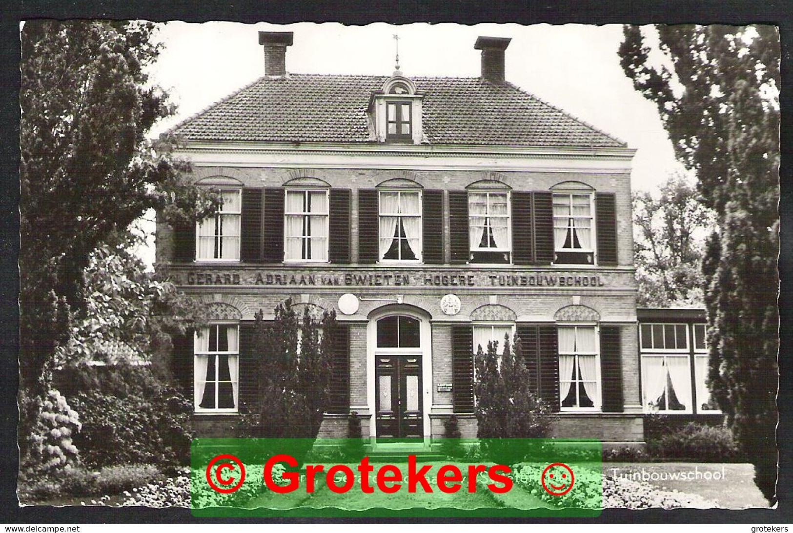 FREDERIKSOORD Hogere Tuinbouwschool Gerard Adriaan Van Swieten 1962 - Andere & Zonder Classificatie