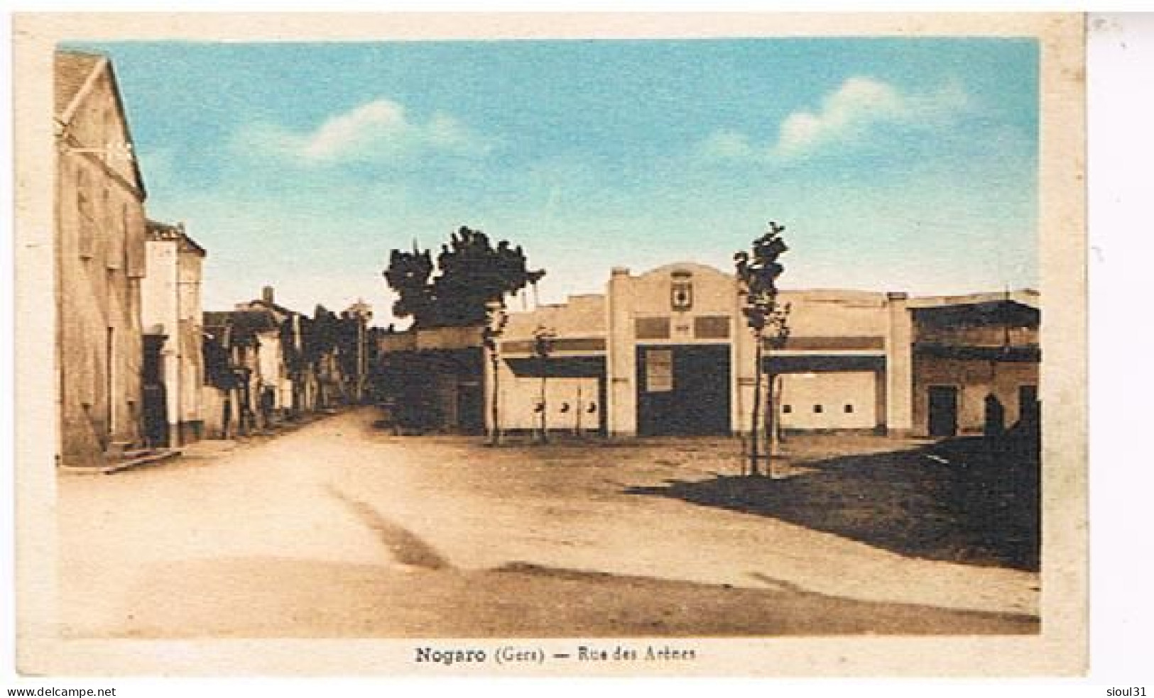 32   NOGARO RUE DES ARENES 1933 - Nogaro