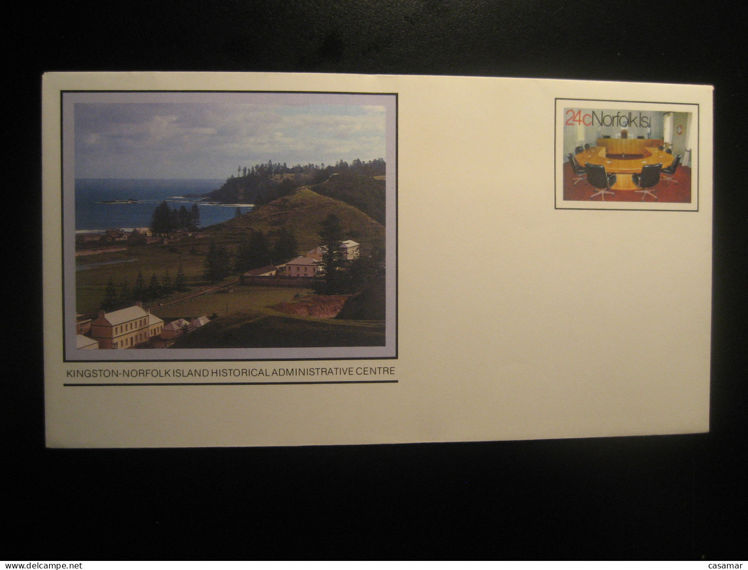 KINGSTON Historical Administrative Centre Postal Stationery Cover NORFOLK ISLAND - Isla Norfolk