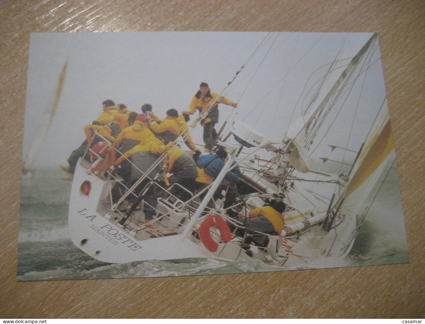 PARIS 1990 To Dusseldorf Germany Sail Sailing World Cup Cancel Postal Stationery Card FRANCE - Sailing