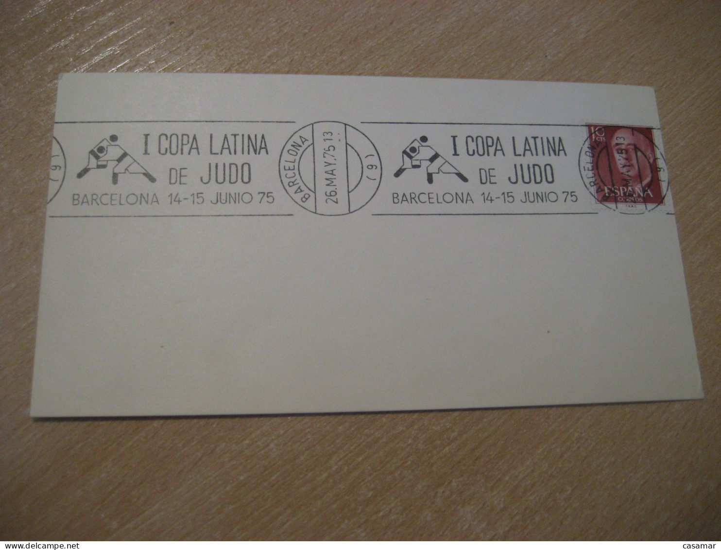 BARCELONA 1975 I Copa Latina De Judo Cancel Card SPAIN - Judo