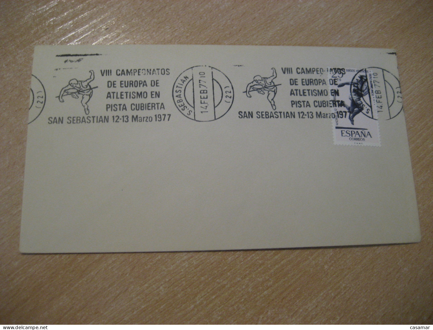 SAN SEBASTIAN Guipuzcoa 1977 European Championships Athletics High Jump Cancel Cover SPAIN - Athletics