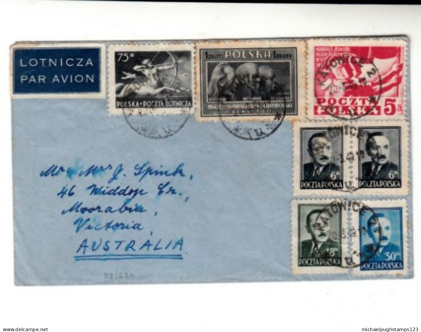 Poland / Airmail / Australia - Other & Unclassified
