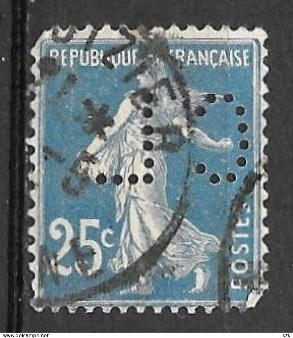 747	N°	140	Perforé	-	CL 218	-	CREDIT LYONNAIS - Used Stamps