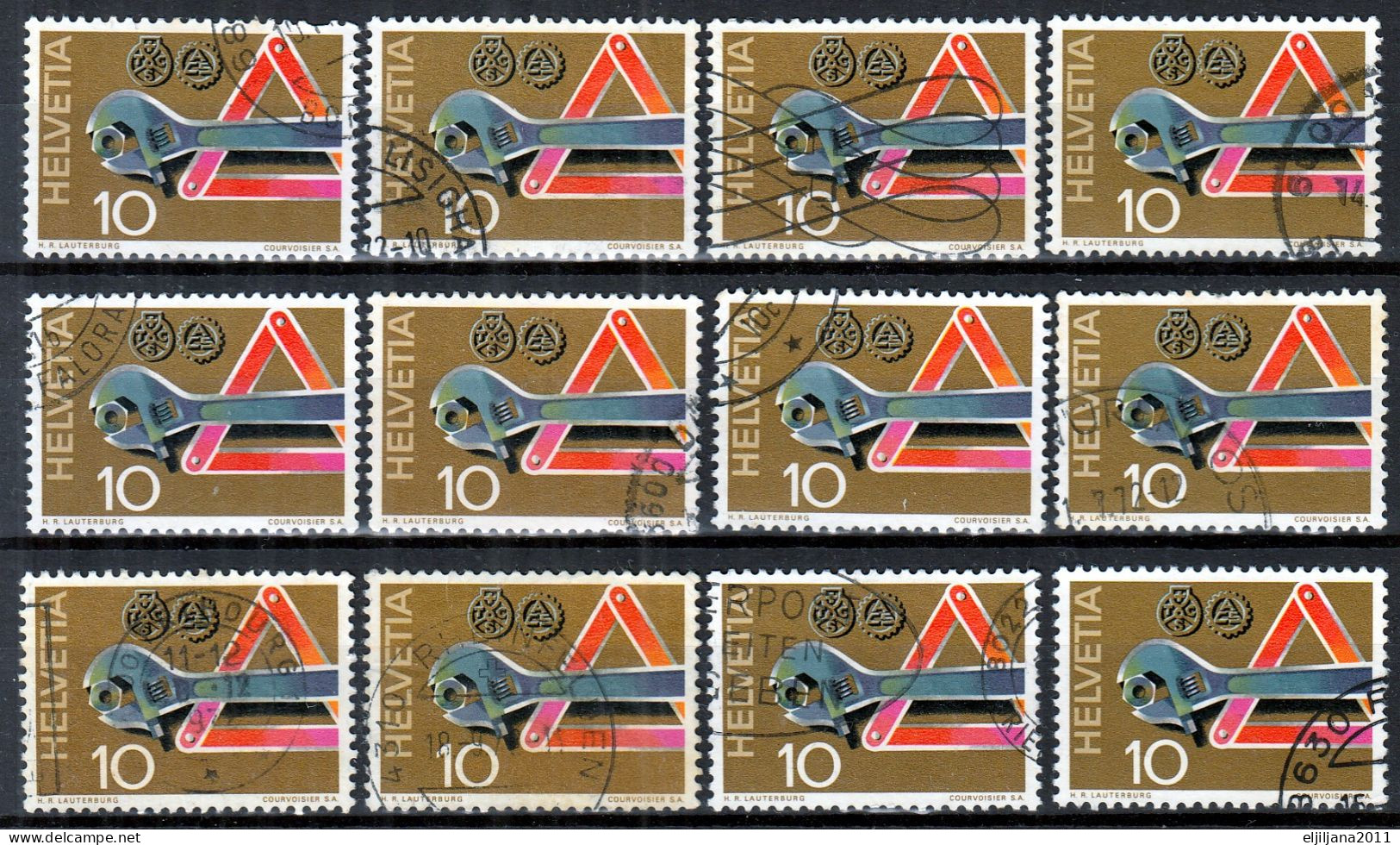 Switzerland / Helvetia / Schweiz / Suisse 1972 ⁕ Pannenhilfe Mi.964 ⁕ 12v Used - Used Stamps