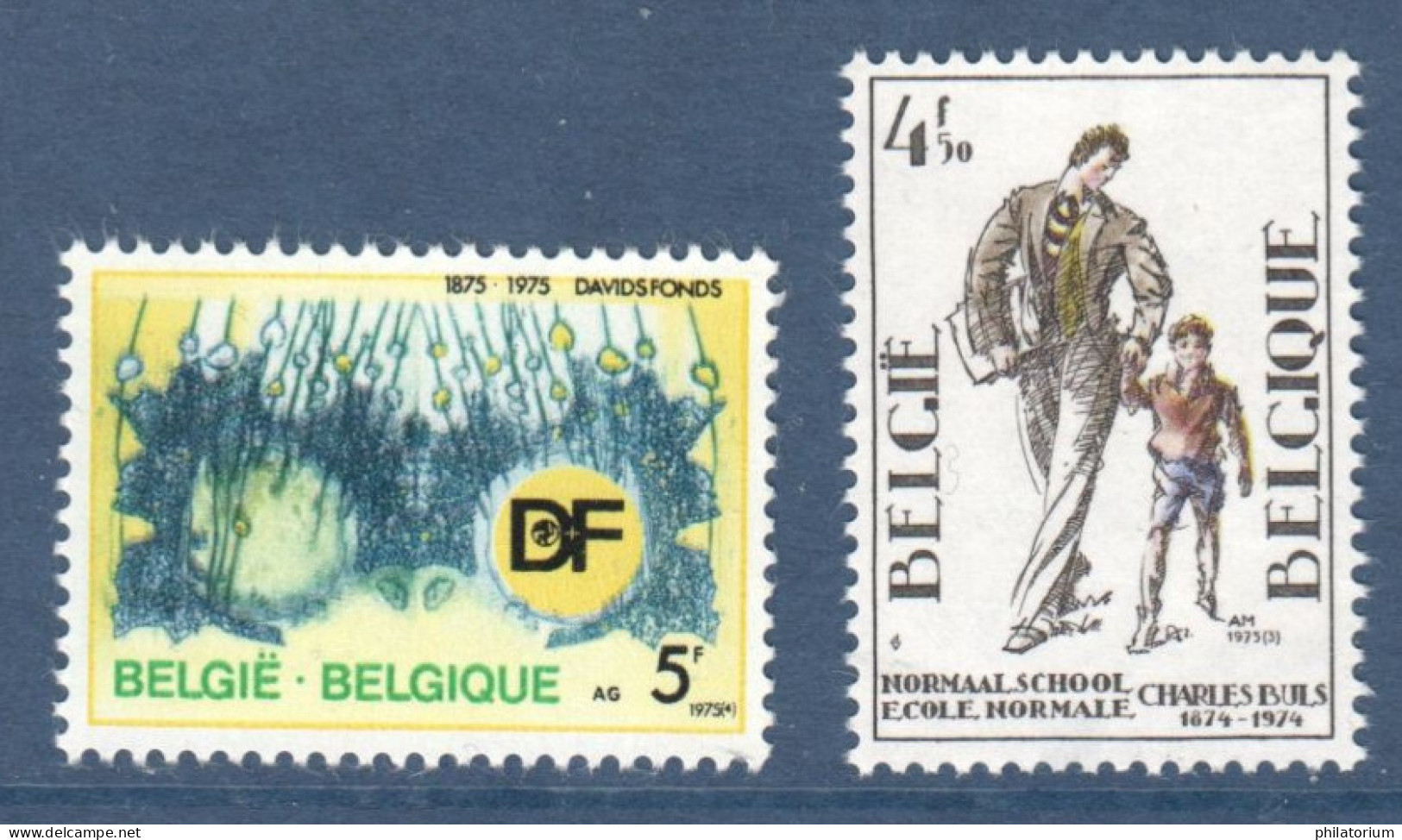 Belgique, België, **, Yv 1750, 1751, Mi 1809, 1807, SG 2382, 2381, - Neufs